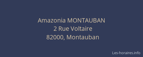 Amazonia MONTAUBAN