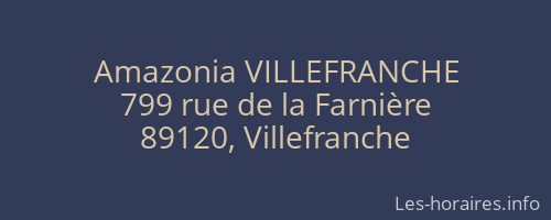 Amazonia VILLEFRANCHE