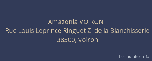 Amazonia VOIRON