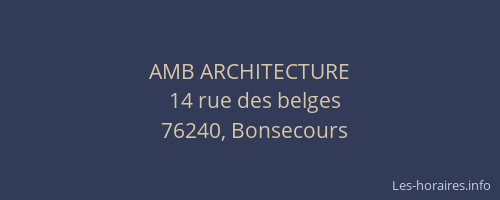 AMB ARCHITECTURE