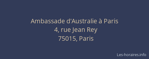Ambassade d'Australie à Paris