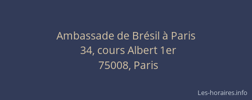 Ambassade de Brésil à Paris