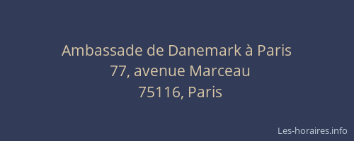 Ambassade de Danemark à Paris
