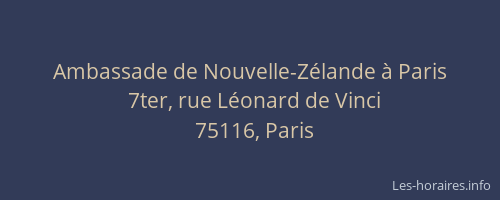 Ambassade de Nouvelle-Zélande à Paris