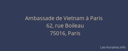 Ambassade de Vietnam à Paris