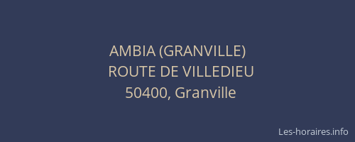 AMBIA (GRANVILLE)