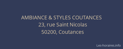 AMBIANCE & STYLES COUTANCES