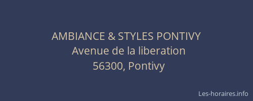 AMBIANCE & STYLES PONTIVY