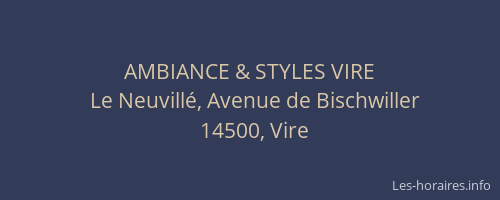 AMBIANCE & STYLES VIRE