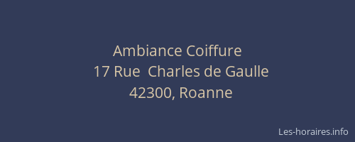 Ambiance Coiffure