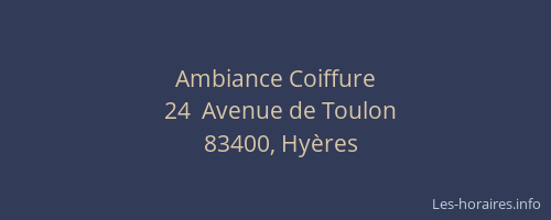 Ambiance Coiffure