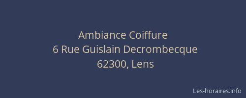 Ambiance Coiffure