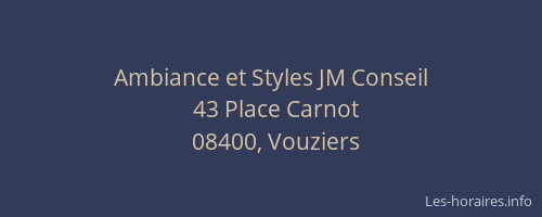 Ambiance et Styles JM Conseil