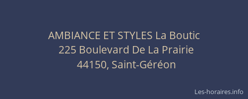 AMBIANCE ET STYLES La Boutic