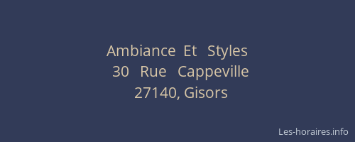 Ambiance  Et   Styles