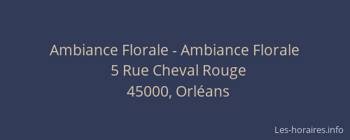 Ambiance Florale - Ambiance Florale