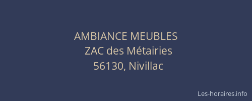 AMBIANCE MEUBLES