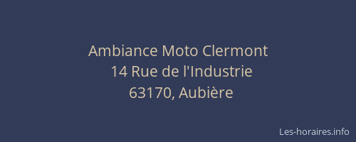 Ambiance Moto Clermont