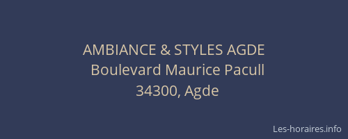 AMBIANCE & STYLES AGDE