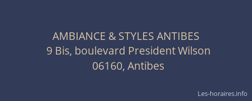 AMBIANCE & STYLES ANTIBES