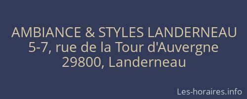 AMBIANCE & STYLES LANDERNEAU