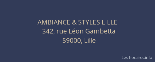 AMBIANCE & STYLES LILLE