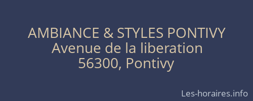 AMBIANCE & STYLES PONTIVY
