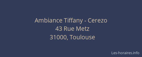 Ambiance Tiffany - Cerezo