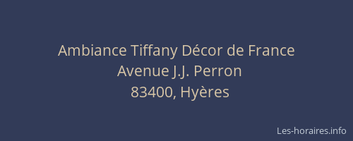 Ambiance Tiffany Décor de France