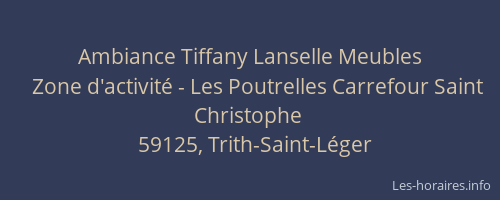 Ambiance Tiffany Lanselle Meubles