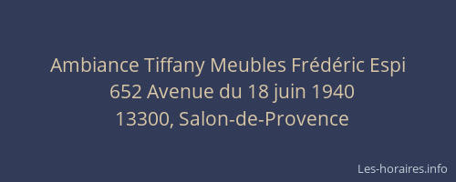 Ambiance Tiffany Meubles Frédéric Espi