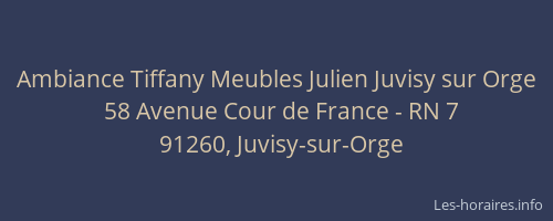Ambiance Tiffany Meubles Julien Juvisy sur Orge