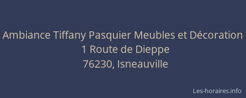 Ambiance Tiffany Pasquier Meubles et Décoration
