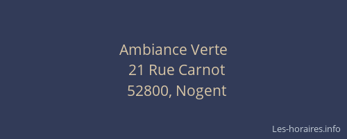 Ambiance Verte
