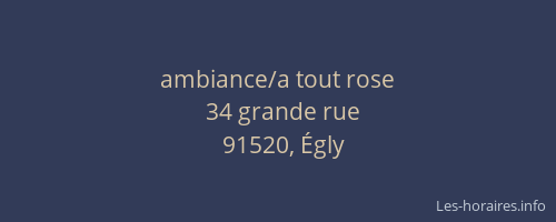 ambiance/a tout rose