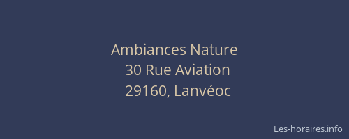 Ambiances Nature