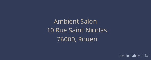 Ambient Salon