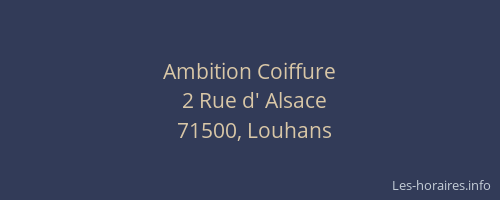 Ambition Coiffure