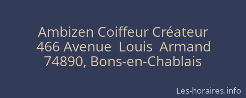 Ambizen Coiffeur Créateur