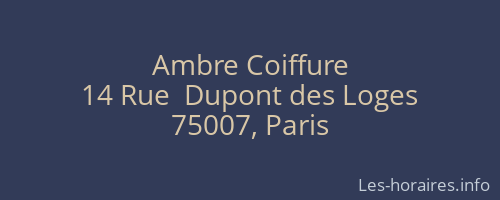 Ambre Coiffure