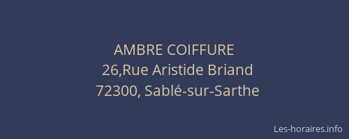 AMBRE COIFFURE