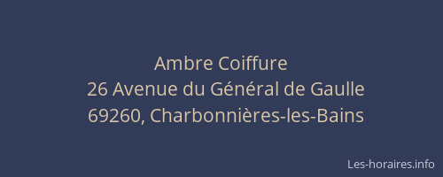 Ambre Coiffure