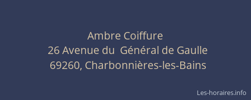 Ambre Coiffure