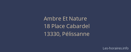 Ambre Et Nature