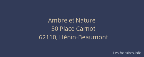 Ambre et Nature