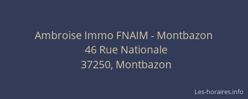 Ambroise Immo FNAIM - Montbazon