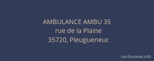 AMBULANCE AMBU 35