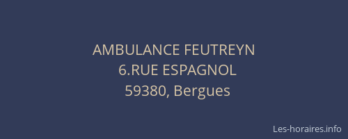 AMBULANCE FEUTREYN