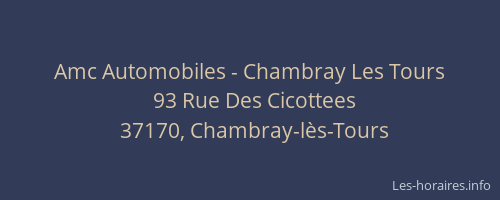 Amc Automobiles - Chambray Les Tours