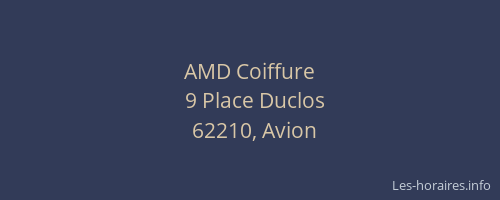 AMD Coiffure